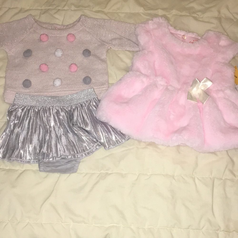 0-3 mo. baby girl outfits(listing is for both)BNWT